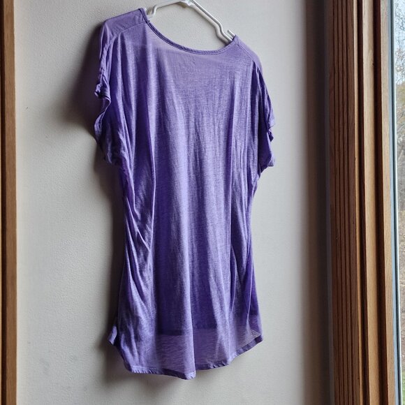 Free2B Purple Scoop Neck Tissue T-Shirt Size XL - Picture 12 of 15